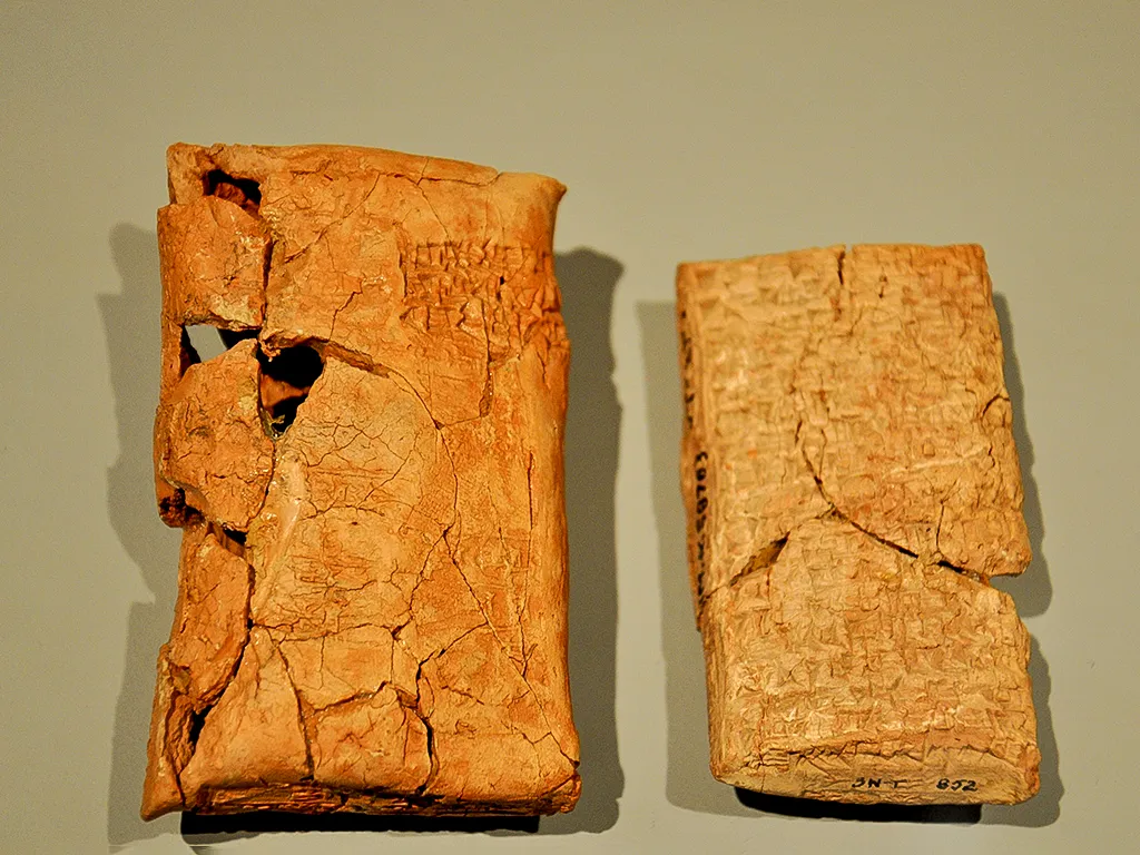The world's first courier service in the bronze age Middle East - Tablet with envelope